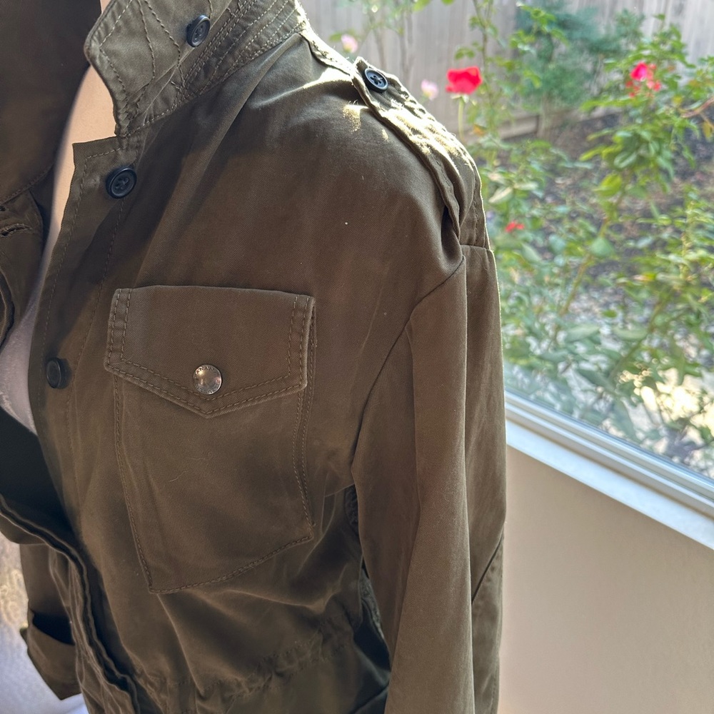 Banana Republic Army Green/khaki casual jacket. Ladies Medium.Like - Picture 5 of 7